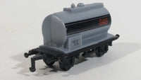 1990s Soma Train Gas Fuel Tanker Car 402107 - 10140 Grey Black Plastic Toy Railroad Vehicle