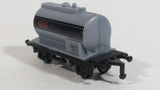 1990s Soma Train Gas Fuel Tanker Car 402107 - 10140 Grey Black Plastic Toy Railroad Vehicle