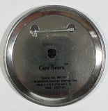 Vintage 1983 Carlton Care Bears Green Good Luck Bear with Rainbow Sure 'n "Tis Your Lucky Day!" Circular Round Button Pin - Cartoon Collectible
