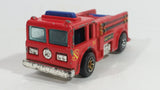 1996 Hot Wheels Fire Eater Red Fire Truck Die Cast Toy Car Vehicle - 7SP - Blue Lights