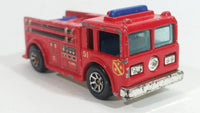 1996 Hot Wheels Fire Eater Red Fire Truck Die Cast Toy Car Vehicle - 7SP - Blue Lights