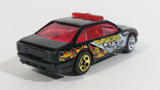 2004 Hot Wheels Smashville Police Cruiser Black Die Cast Toy Emergency Response Cop Vehicle