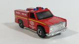 1978 Hot Wheels Emergency Squad Rescue Ranger Red Fire Truck Die Cast Toy Car Vehicle - BW - Blue Lights - Hong Kong