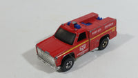 1978 Hot Wheels Emergency Squad Rescue Ranger Red Fire Truck Die Cast Toy Car Vehicle - BW - Blue Lights - Hong Kong