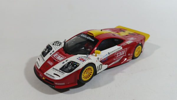 Slot It BMW McLaren F1 GTR #40 EMI Harman Kardon Red and White Slot Car Toy Model Vehicle For Parts or Repair Not Tested