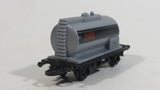 1990s Soma Train Gas Fuel Tanker Car 402107 - 10140 Grey Black Plastic Toy Railroad Vehicle