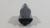 1990s Soma Train Gas Fuel Tanker Car 402107 - 10140 Grey Black Plastic Toy Railroad Vehicle