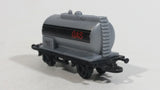 1990s Soma Train Gas Fuel Tanker Car 402107 - 10140 Grey Black Plastic Toy Railroad Vehicle