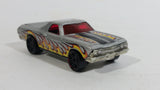 2009 Hot Wheels Heat Fleet 68 El Camino Metalflake Silver Die Cast Toy Muscle Car Vehicle