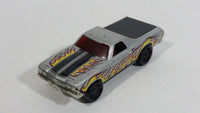 2009 Hot Wheels Heat Fleet 68 El Camino Metalflake Silver Die Cast Toy Muscle Car Vehicle