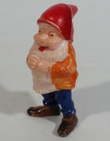 Vintage Snow White and the Seven Dwarfs "Happy" Hard Plastic Toy Figure Made in Hong Kong