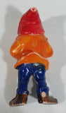 Vintage Snow White and the Seven Dwarfs "Happy" Hard Plastic Toy Figure Made in Hong Kong
