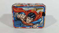 DC Comics Superman Super Hero Character Small Hinged Tin Keepsake Trinket Container
