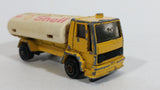 Vintage Majorette Ford Shell Gas Stations Oil Fuel Tanker Truck Yellow Die Cast Toy Car Vehicle Petrol Collectible No. 241 - 245