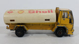 Vintage Majorette Ford Shell Gas Stations Oil Fuel Tanker Truck Yellow Die Cast Toy Car Vehicle Petrol Collectible No. 241 - 245