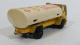 Vintage Majorette Ford Shell Gas Stations Oil Fuel Tanker Truck Yellow Die Cast Toy Car Vehicle Petrol Collectible No. 241 - 245