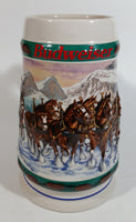 1993 Budweiser Holiday Stein Collection Special Delivery Ceramic Beer Stein By Artist Nora Koerber - Handcrafted in Brazil by Ceramarte