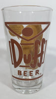 2013 The Simpsons Homer Simpson Duff Beer 'Beer... Now There's A Temporary Solution' Brown colored Glass Cup - 6" Tall