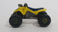 1988 Hot Wheels Suzuki Quadracer Yellow Die Cast ATV Toy Vehicle