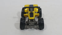 1988 Hot Wheels Suzuki Quadracer Yellow Die Cast ATV Toy Vehicle