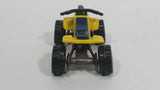 1988 Hot Wheels Suzuki Quadracer Yellow Die Cast ATV Toy Vehicle