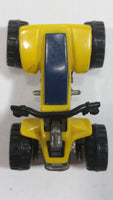 1988 Hot Wheels Suzuki Quadracer Yellow Die Cast ATV Toy Vehicle