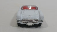 Welly 1957 Corvette Convertible No. 2054 White Die Cast Toy Classic Car Vehicle with Rubber Tires