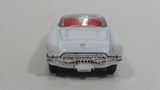 Welly 1957 Corvette Convertible No. 2054 White Die Cast Toy Classic Car Vehicle with Rubber Tires