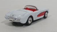 Welly 1957 Corvette Convertible No. 2054 White Die Cast Toy Classic Car Vehicle with Rubber Tires