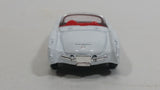 Welly 1957 Corvette Convertible No. 2054 White Die Cast Toy Classic Car Vehicle with Rubber Tires