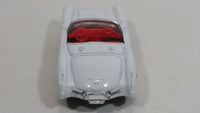 Welly 1957 Corvette Convertible No. 2054 White Die Cast Toy Classic Car Vehicle with Rubber Tires