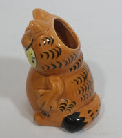 Vintage Enesco Garfield Ceramic Cat Cartoon Character Toothpick Holder  2 3/4" Tall