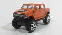 2012 Hot Wheels Performance Hummer H2 Orange Die Cast Toy Car Vehicle