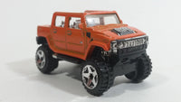 2012 Hot Wheels Performance Hummer H2 Orange Die Cast Toy Car Vehicle