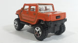 2012 Hot Wheels Performance Hummer H2 Orange Die Cast Toy Car Vehicle