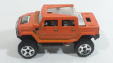 2012 Hot Wheels Performance Hummer H2 Orange Die Cast Toy Car Vehicle