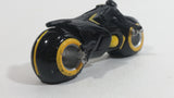 2010 Disney SML Tron Legacy Clu's Light Cycle Motorcycle Black Die Cast Toy Vehicle