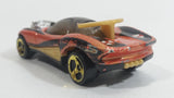 1999 Hot Wheels Alien Attack Flashfire Orange Die Cast Toy Car Vehicle