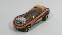 1999 Hot Wheels Alien Attack Flashfire Orange Die Cast Toy Car Vehicle