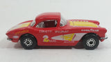 1986-87 Matchbox 1962 Corvette Red Die Cast Toy Classic Car Vehicle