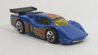 2001 Hot Wheels GT Racer Metallic Blue Die Cast Toy Race Car Vehicle