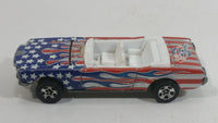 2004 Hot Wheels Star Spangled 2 '65 Mustang Convertible Stars and Stripes USA Red White and Blue Die Cast Toy Car Vehicle with Opening Hood