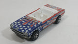 2004 Hot Wheels Star Spangled 2 '65 Mustang Convertible Stars and Stripes USA Red White and Blue Die Cast Toy Car Vehicle with Opening Hood