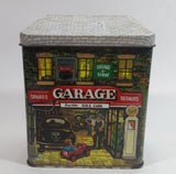 1990 The Silver Crane Company Garage Car Care Kit Nostalgic Metal Tin Container Collectible with Great Graphics