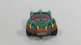 1996 Hot Wheels Street Eaters Speed Machine Metallic Green Die Cast Toy Car Vehicle