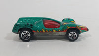 1996 Hot Wheels Street Eaters Speed Machine Metallic Green Die Cast Toy Car Vehicle