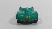 1996 Hot Wheels Street Eaters Speed Machine Metallic Green Die Cast Toy Car Vehicle