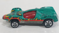 1996 Hot Wheels Street Eaters Speed Machine Metallic Green Die Cast Toy Car Vehicle