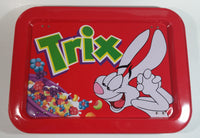 Trix Breakfast Cereal with Silly Rabbit Mascot Red Dinner Lunch Fold Out Metal TV Tray