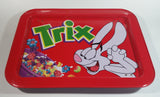 Trix Breakfast Cereal with Silly Rabbit Mascot Red Dinner Lunch Fold Out Metal TV Tray